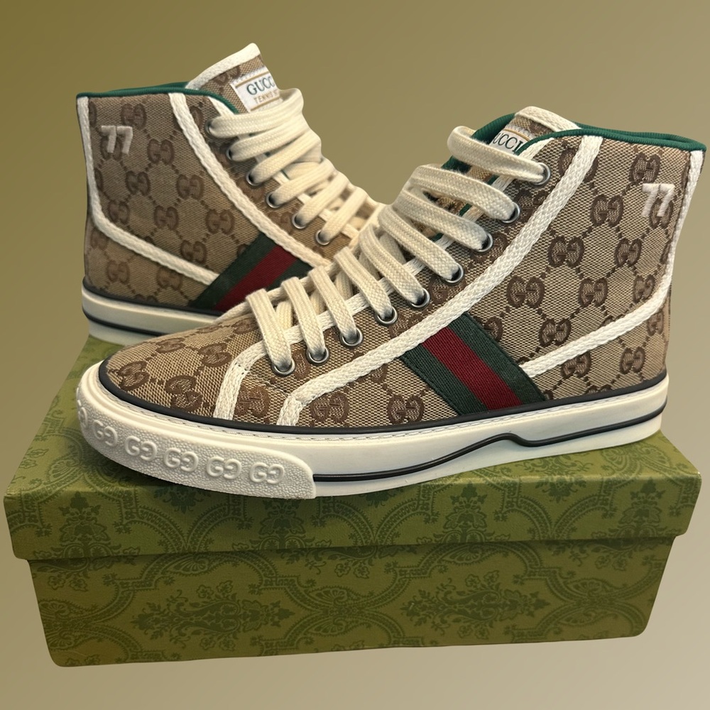 Gucci Tennis 1977 High-Top Sneakers
